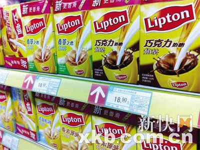 包裝奶茶標(biāo)識混亂立頓多款奶茶未標(biāo)營養(yǎng)含量